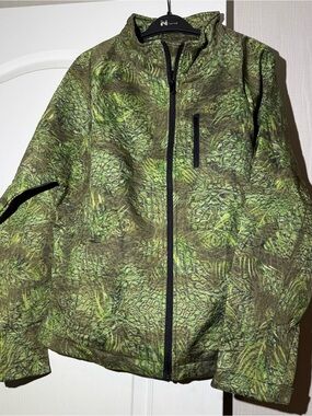 Men's Green Performance Zip Jacket